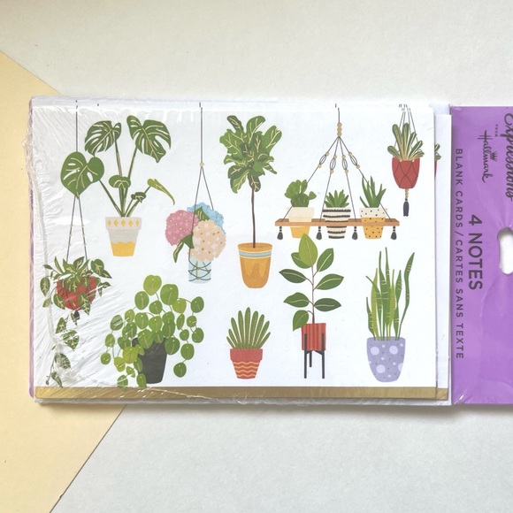 🏷️ Hallmark plants 🪴 thank you cards & envelopes set of 4 - Picture 3 of 11